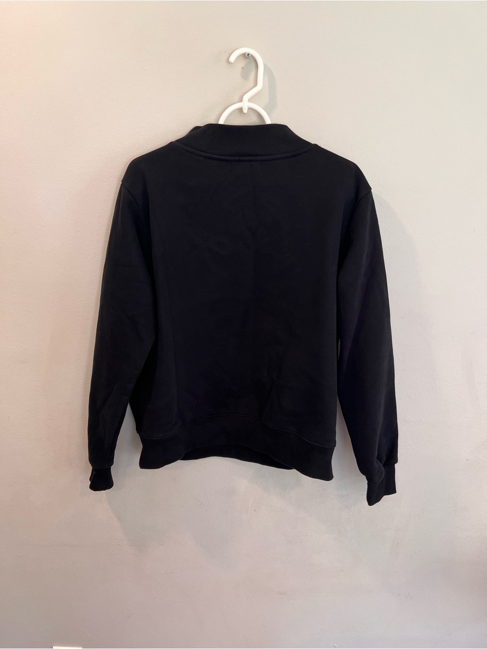 Parke Varsity Mockneck Black Sweatshirt Size S/M - Picture 4 of 7